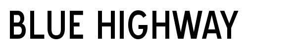 Blue Highway font preview